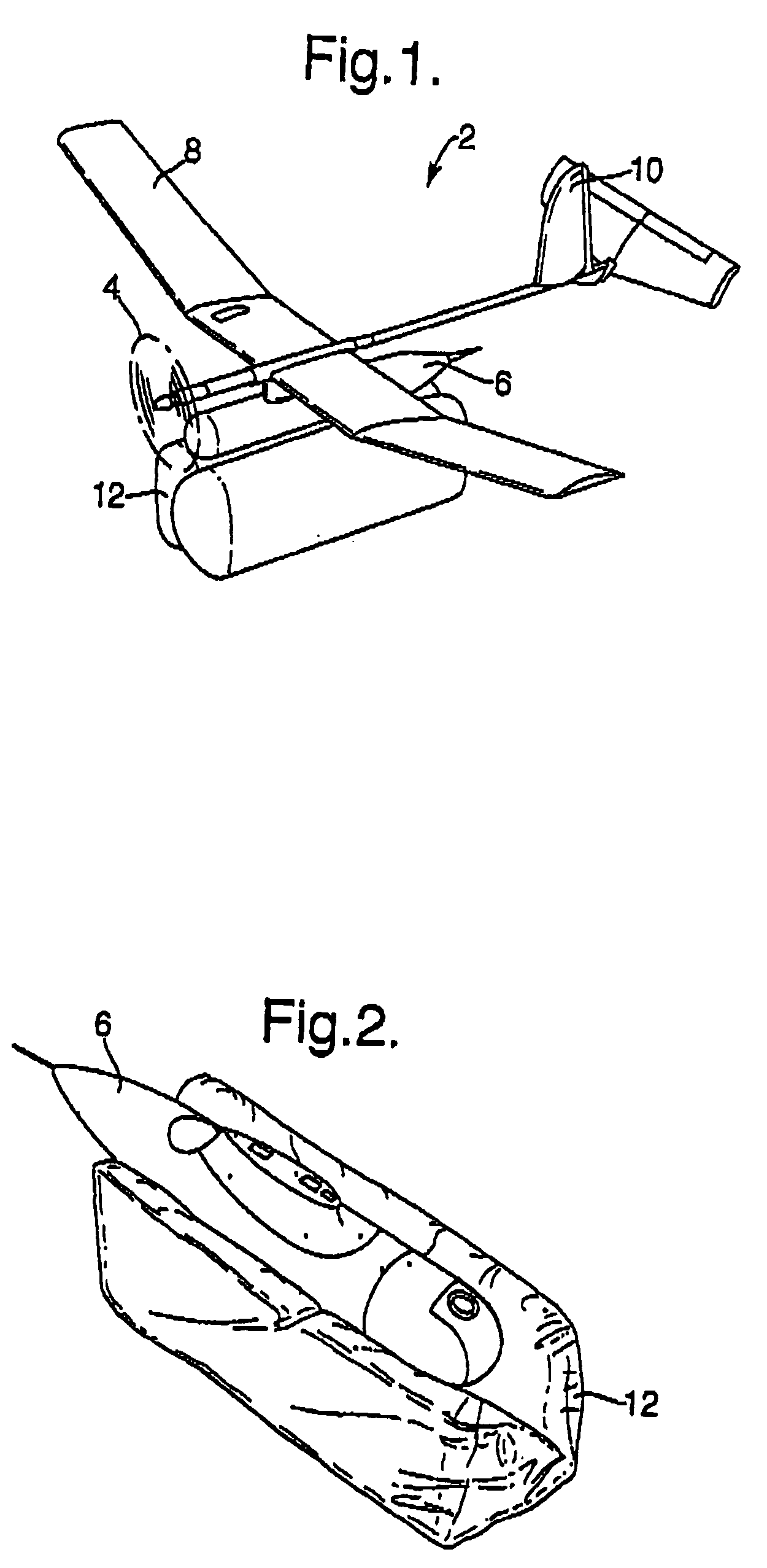 Unmanned air vehicles and method of landing same