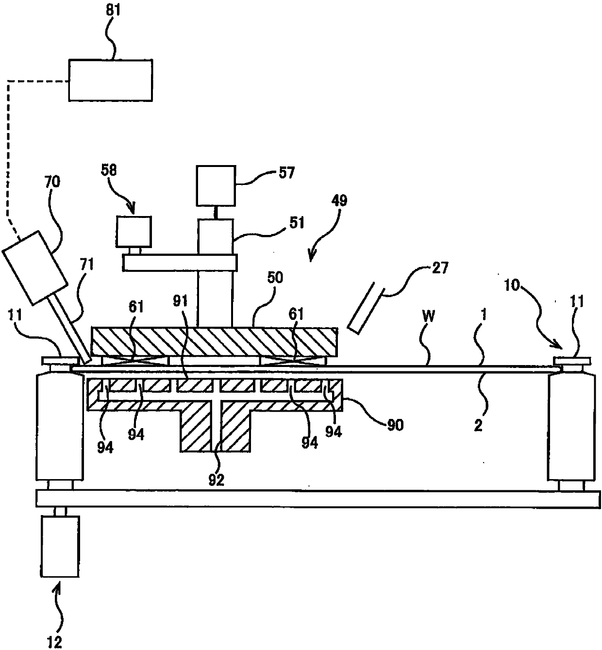 Apparatus and method for polishing a surface of a substrate