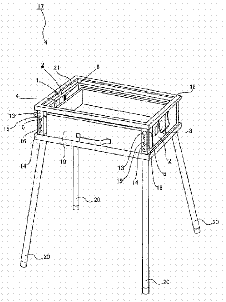 A simplified small elevator and a cooking stove using the simplified small elevator