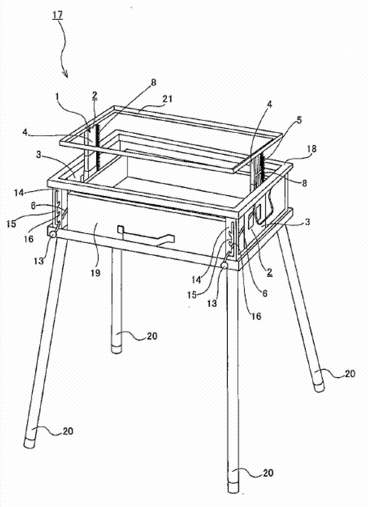 A simplified small elevator and a cooking stove using the simplified small elevator