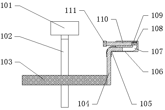 Heavy metal recovering device for industrial wastewater