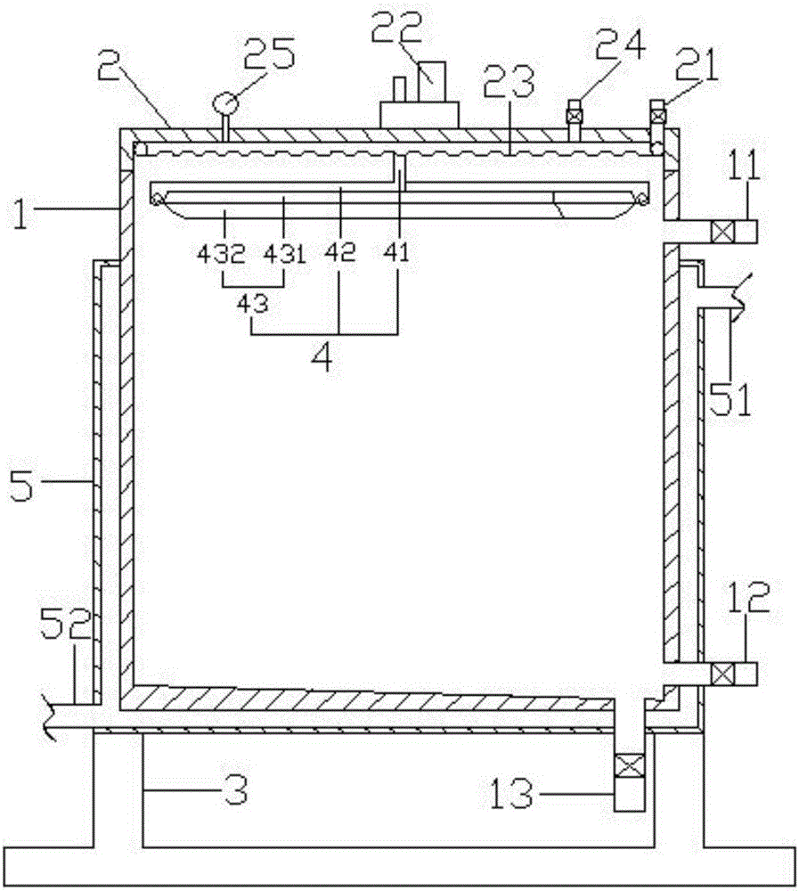 Easy-to-clean chemical raw material storage tank