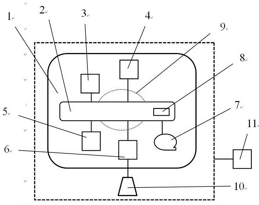 Xenon target preparation device for reactor irradiation production of I-125 (iodine-125)