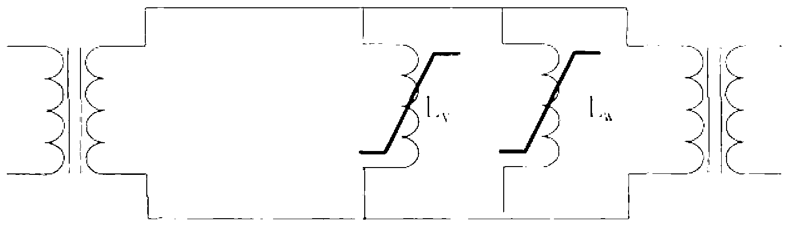 Equivalent circuit model building method of transformer iron cores in different structures