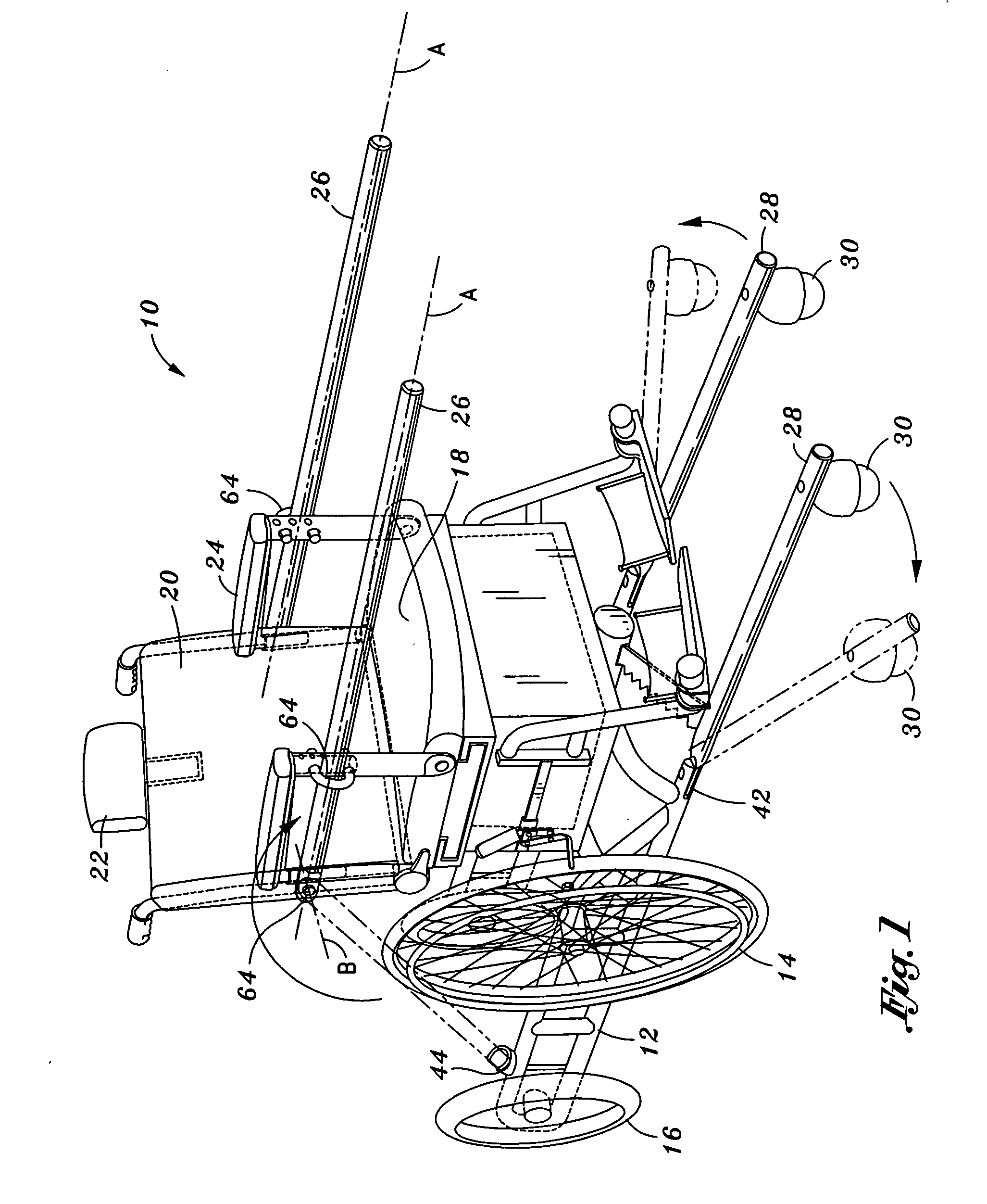 Transport chair for a patient