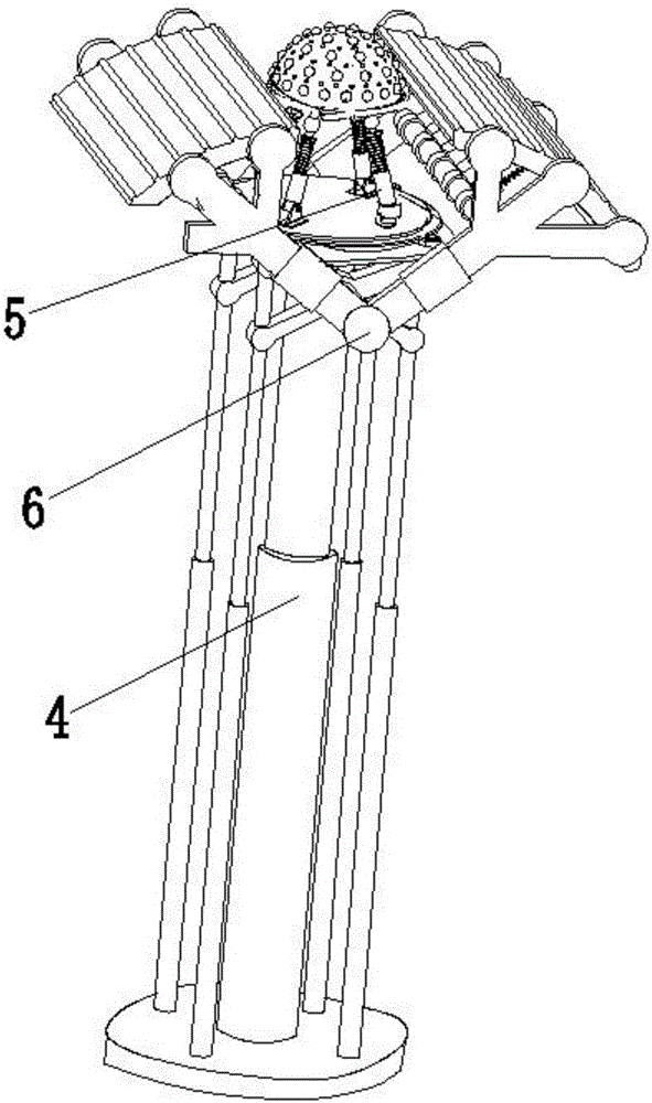 Rubbing and pressing device for armpit rubbing and pressing automatic robot