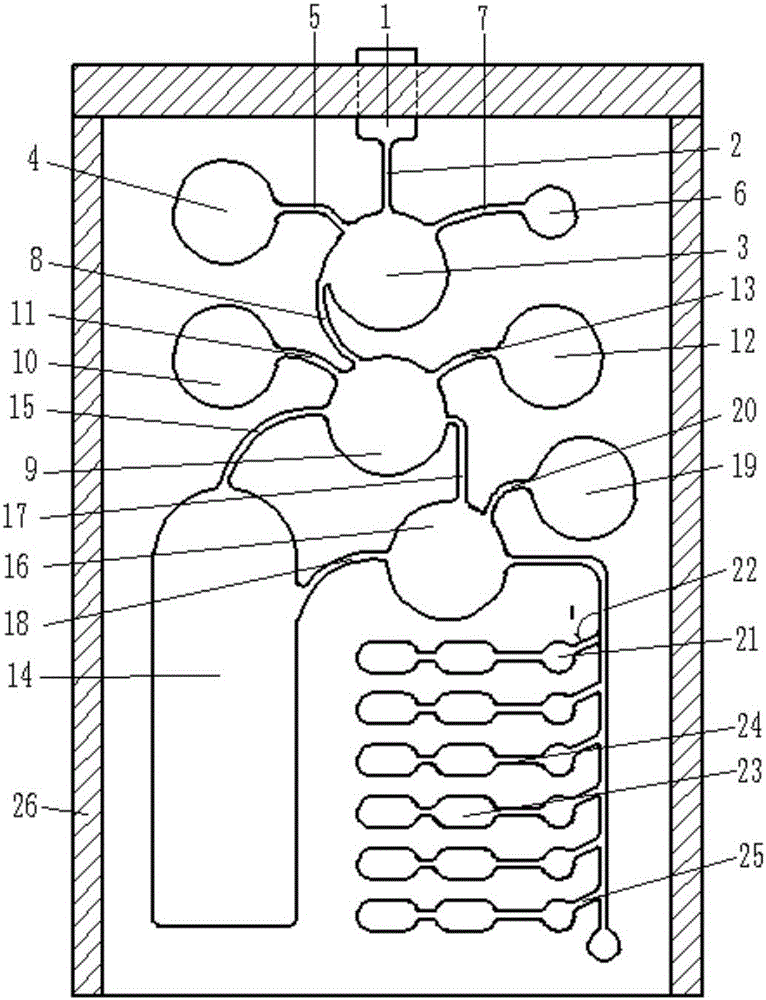 Fluid sample processing device for biochemical reaction