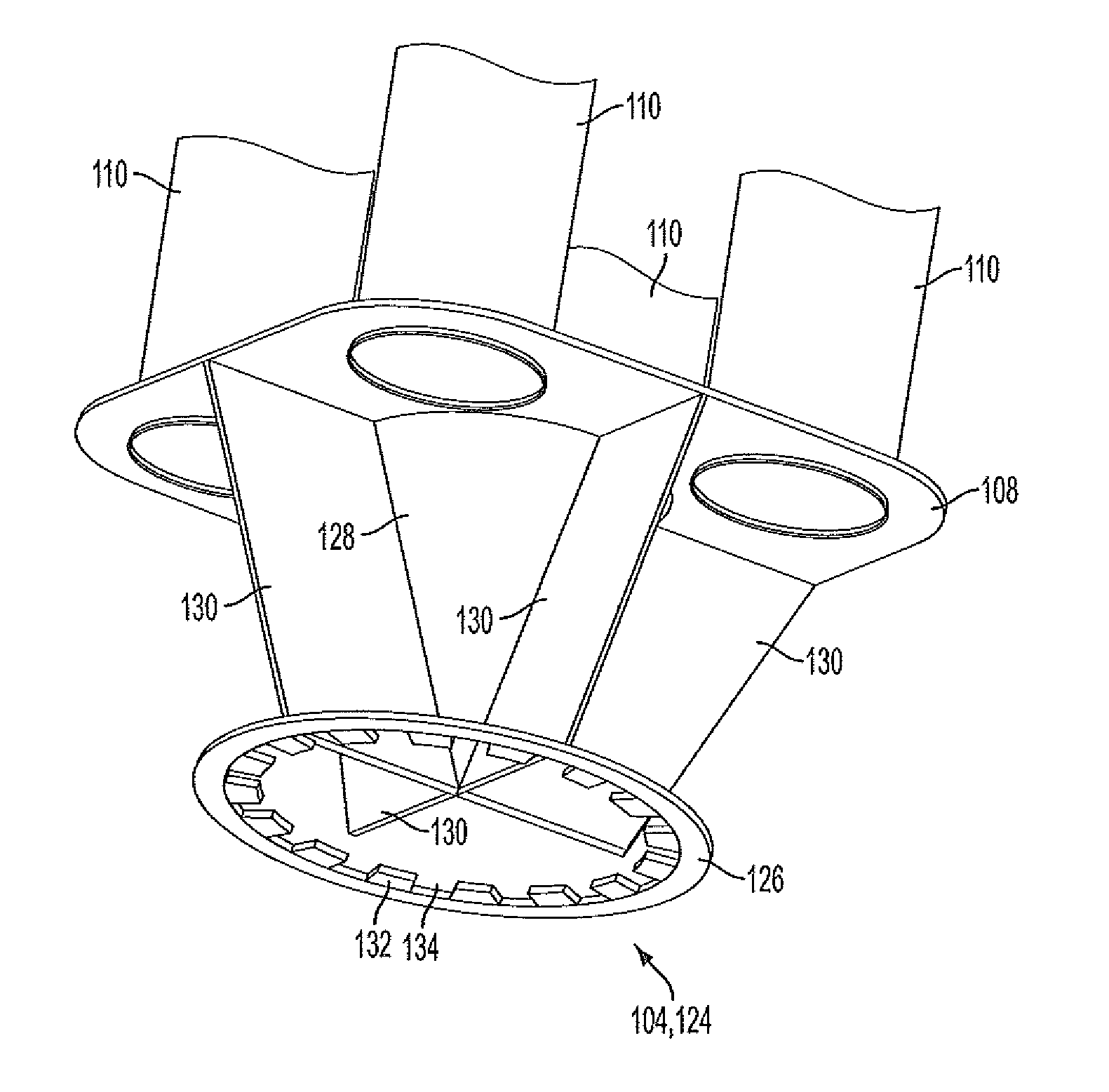 Coal flow splitters and distributor devices