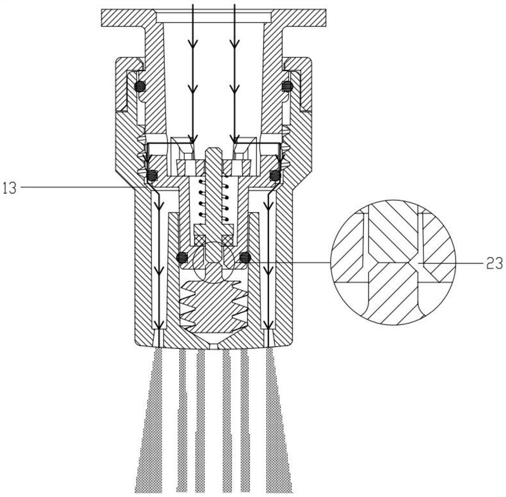 A faucet water saver with switching between two water outlet modes