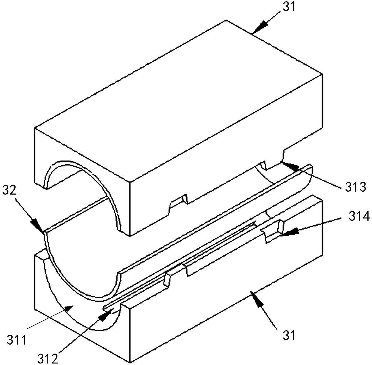 Through sealing device