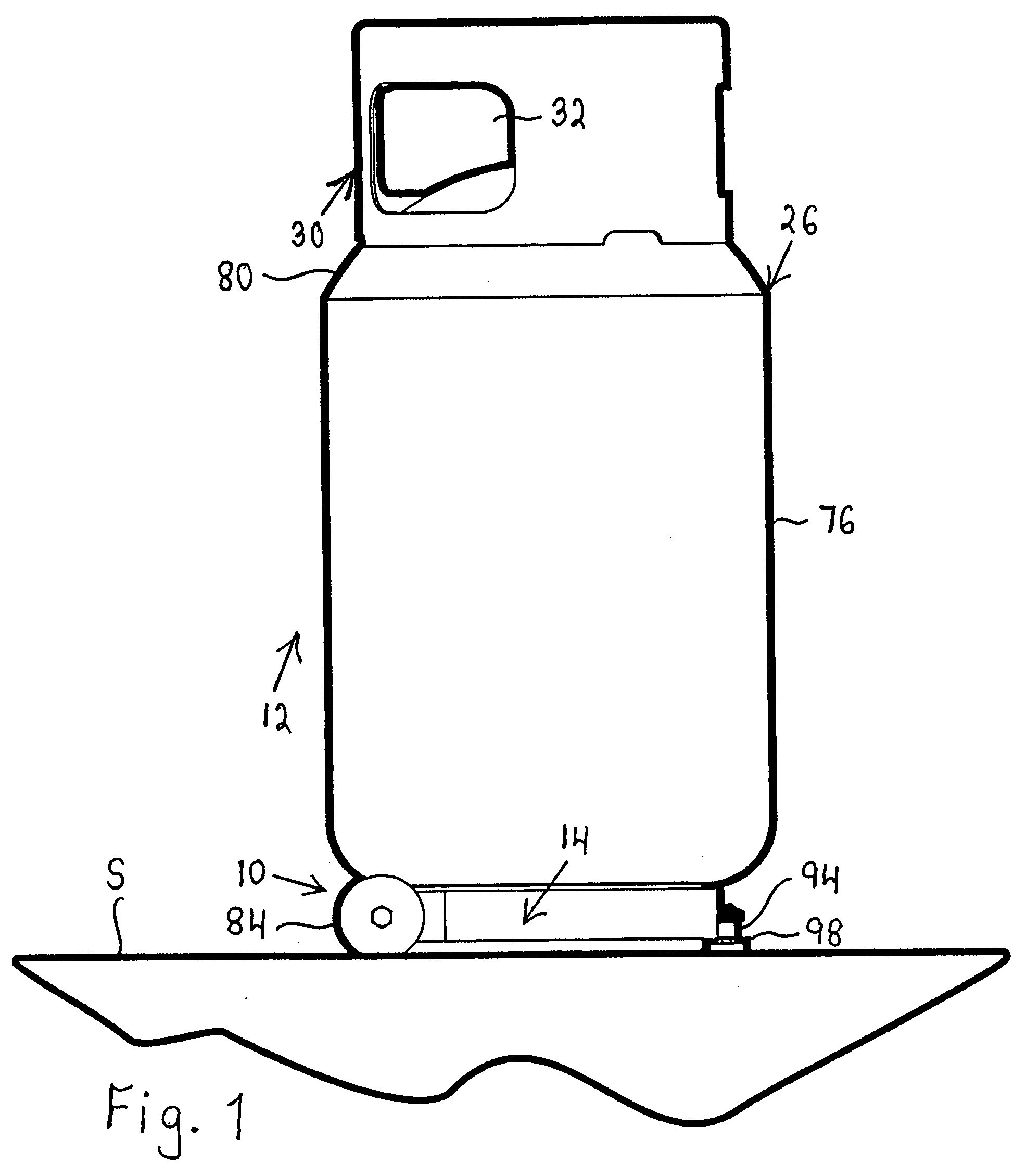 LPG tank and cart therefor