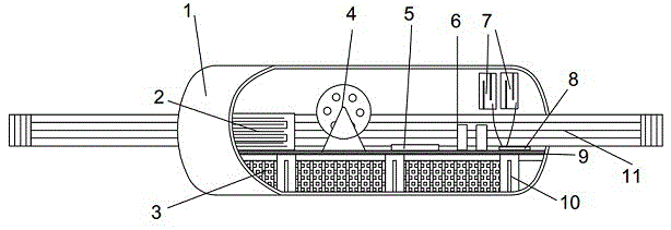 Self-power built-in wireless data transmission reinforcement meter for detection