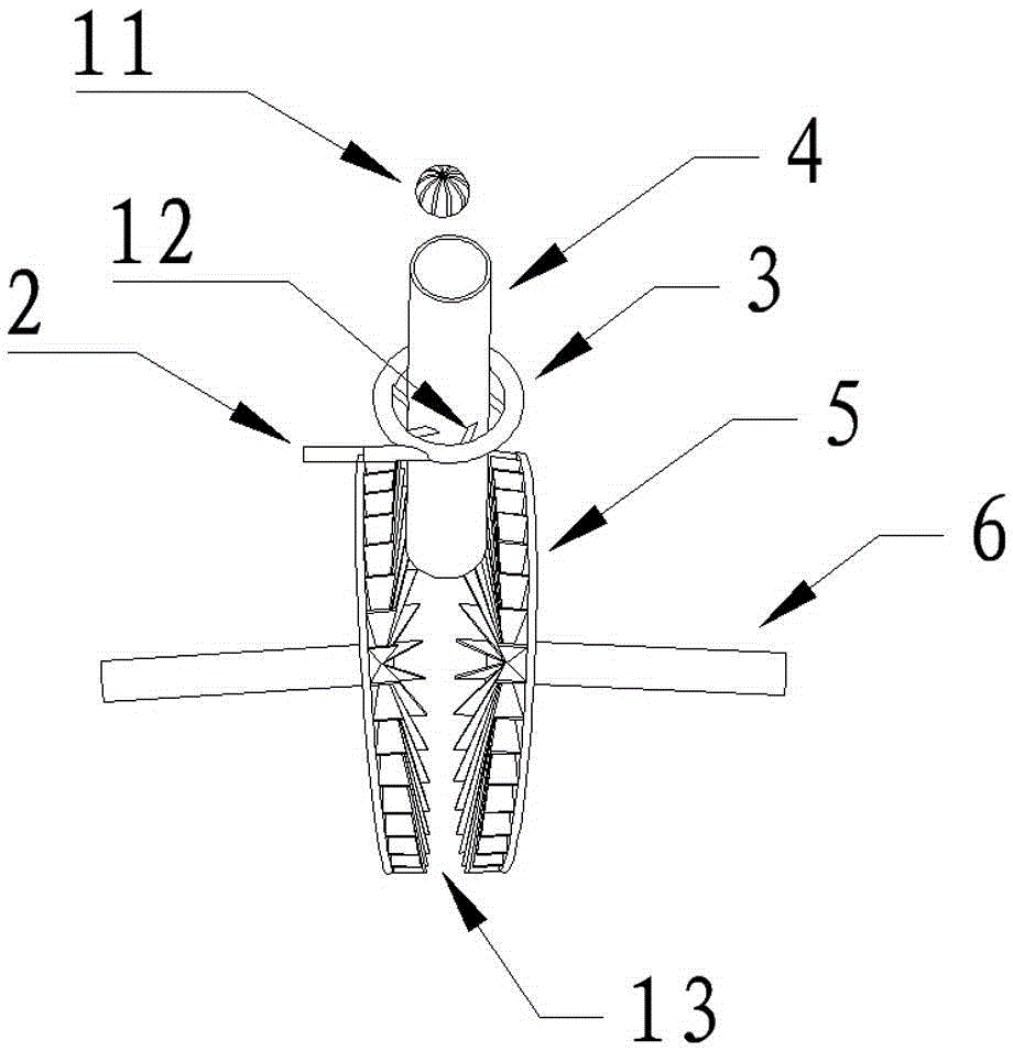 Rotating soft-leaf garlic split device