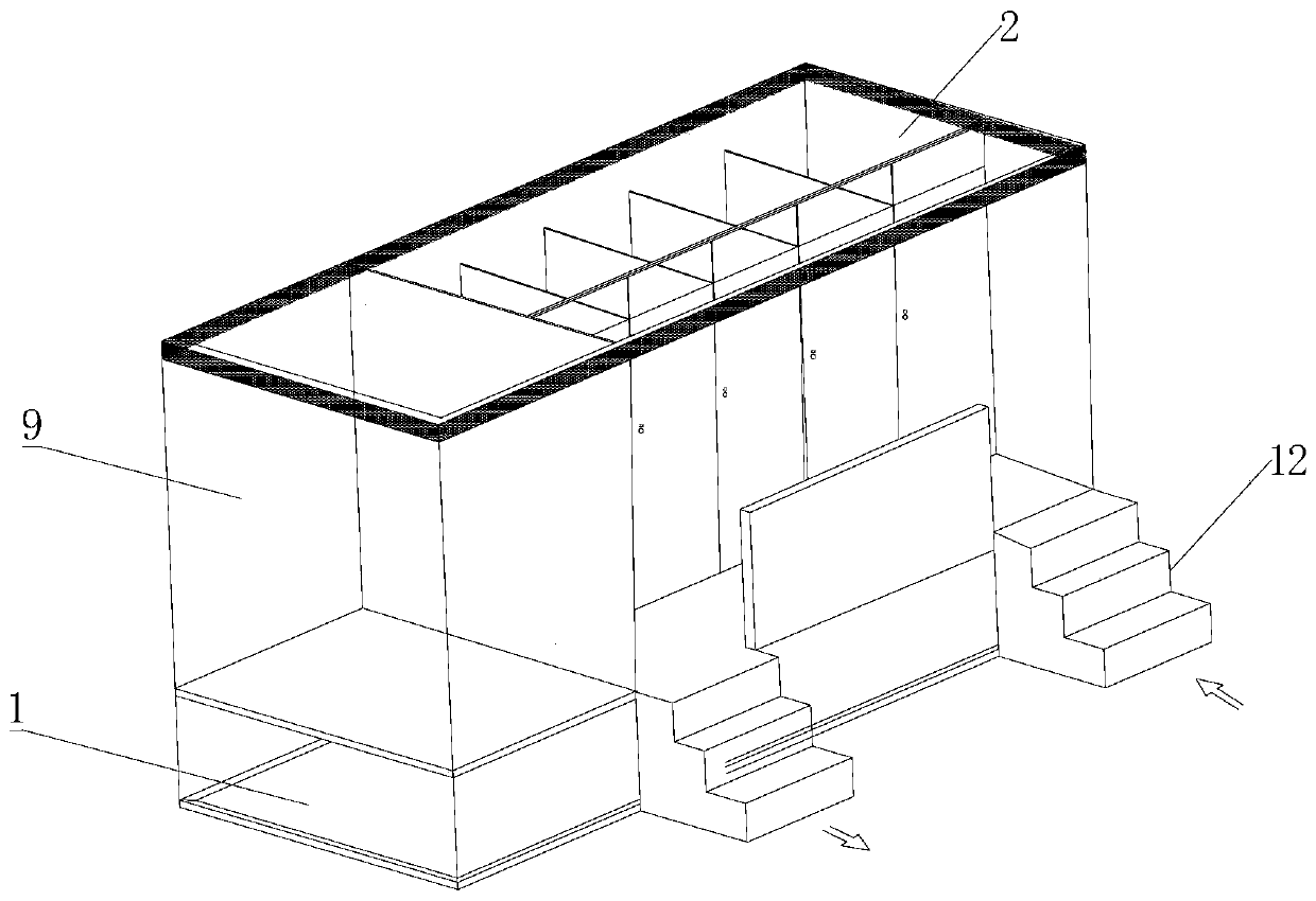 Feces treatment system and electrolytic public toilet