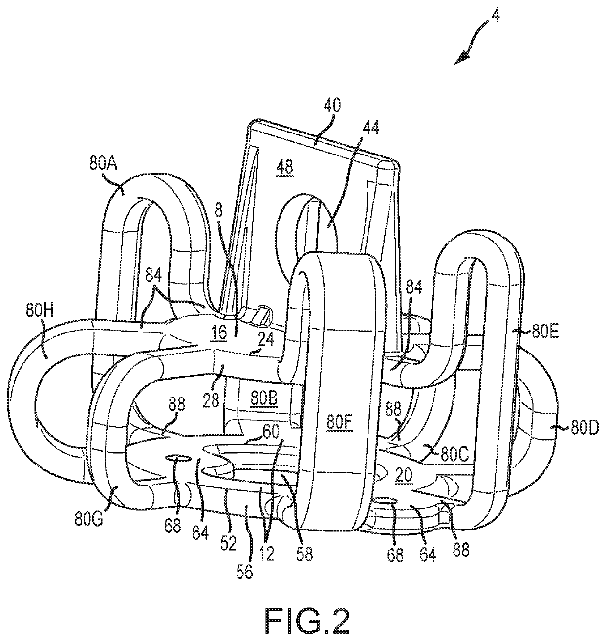 Asymmetrically-shaped isolator