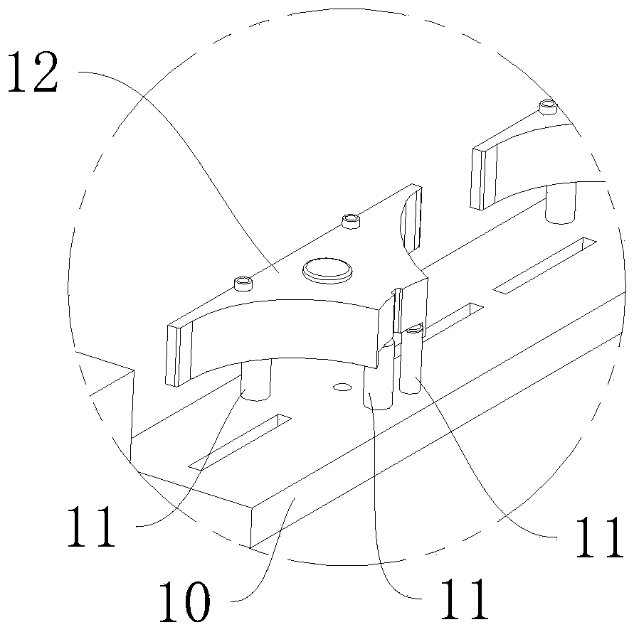 Automatic taking out and burying equipment for special-shaped part injection molding