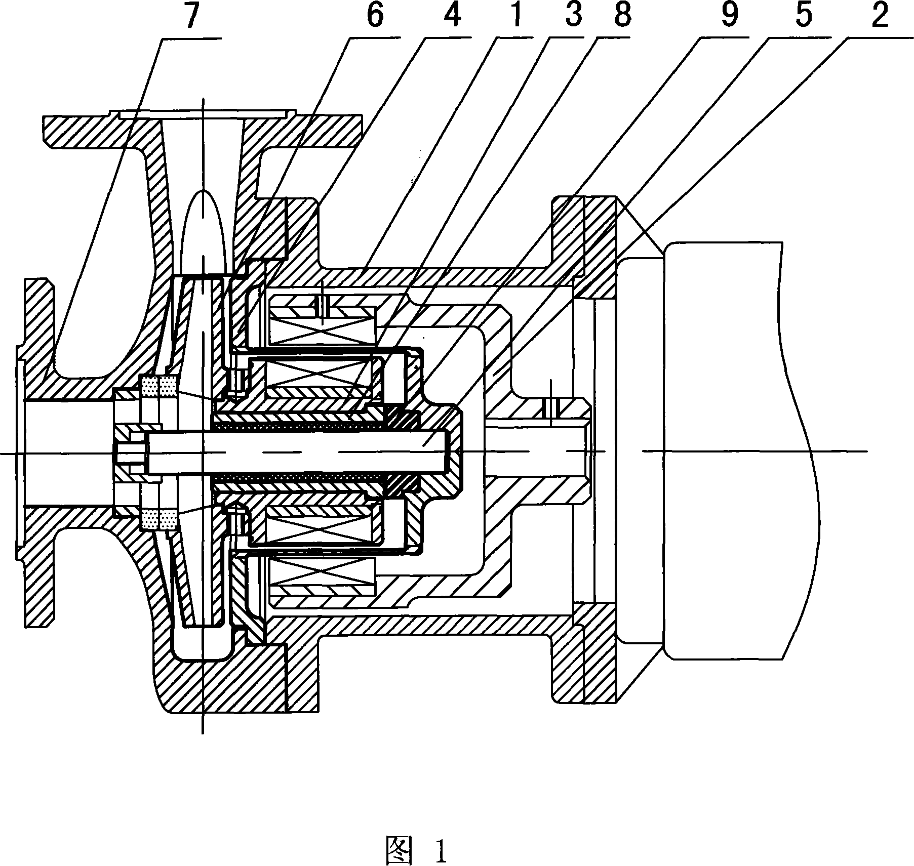 Magnetic force pump