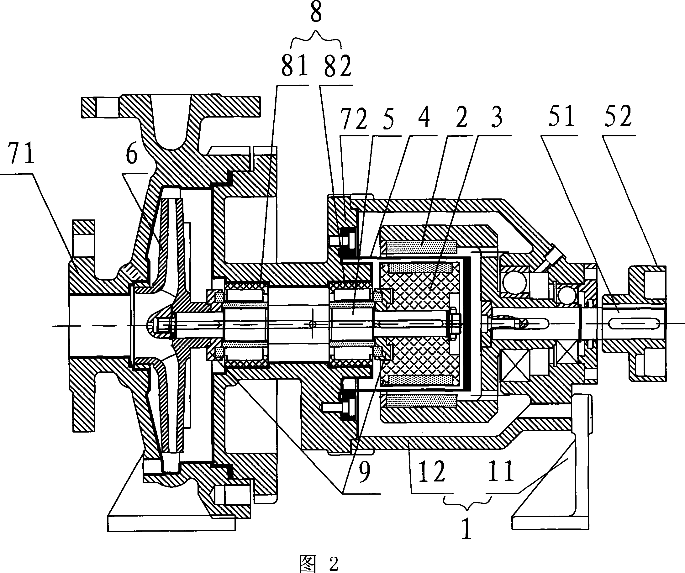 Magnetic force pump