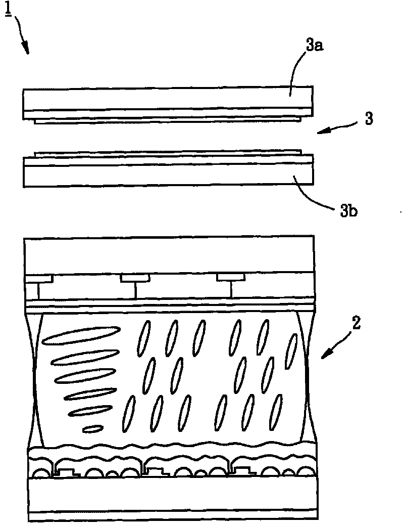 Liquid crystal display having embedded resistor-type control structure