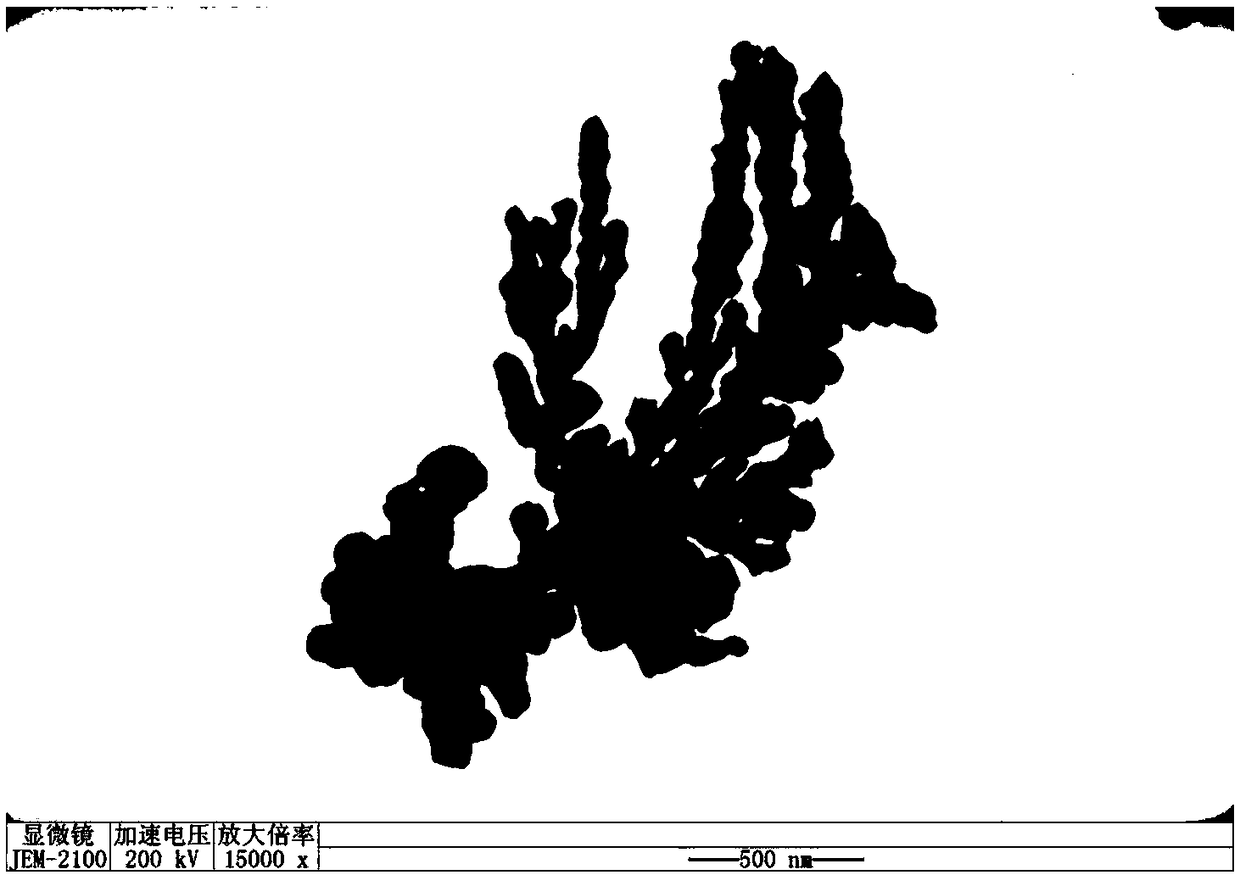 Preparation method of lead molybdate dendritic crystal