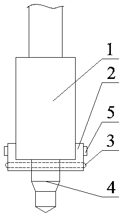 Adjustable double-punch device for punching point riveting