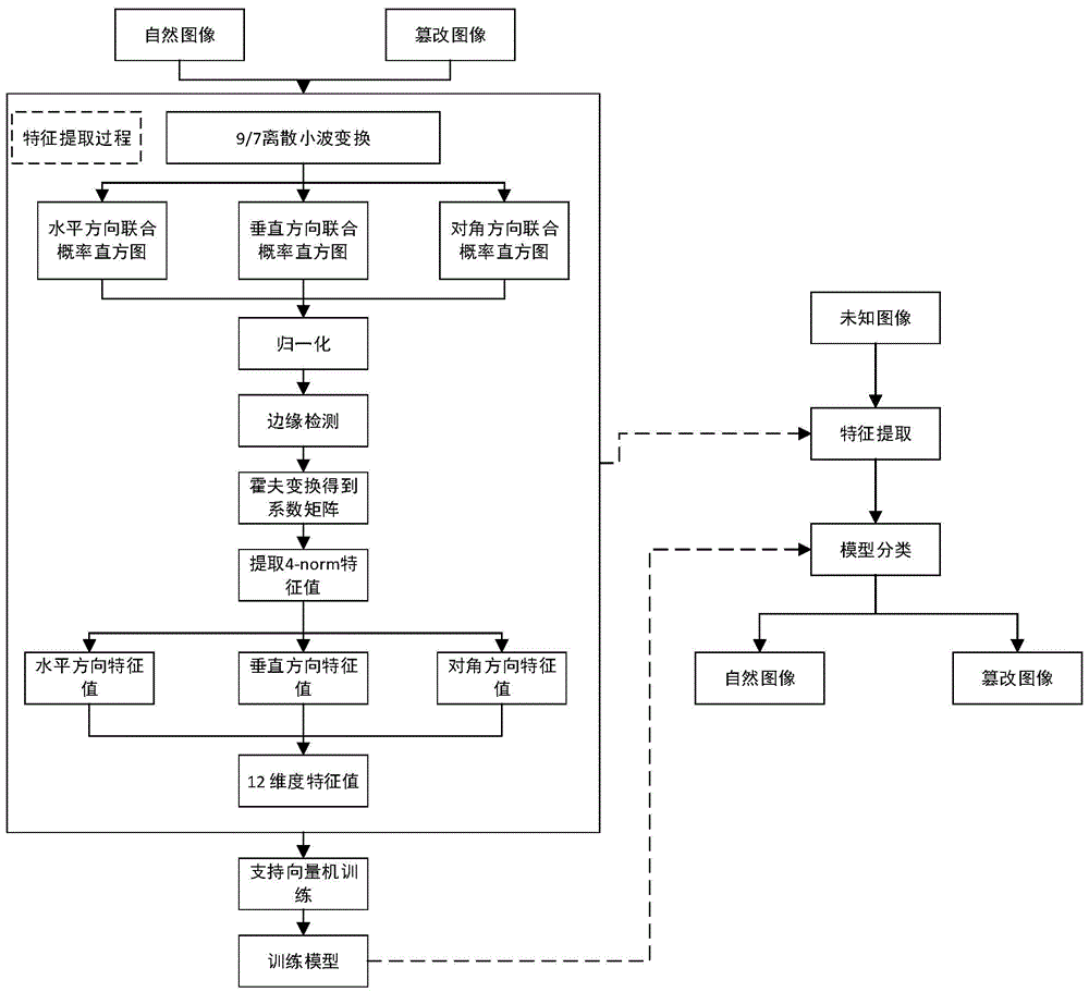 A forensic approach to images of natural images and tampered images based on DWT compression