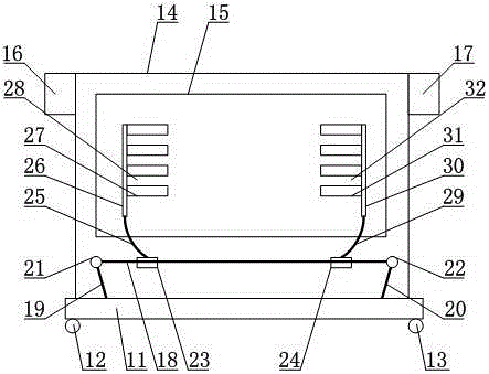 Metal plate heat treatment device