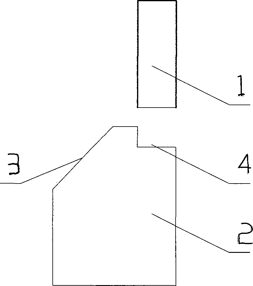 Special-shaped carbon block at side of electrobath