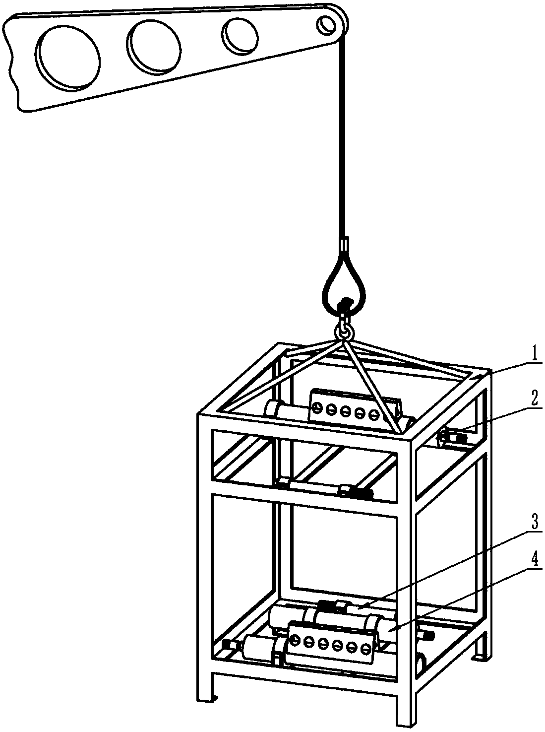 Sea test method based on ocean fixed platform and used for ocean water quality instruments