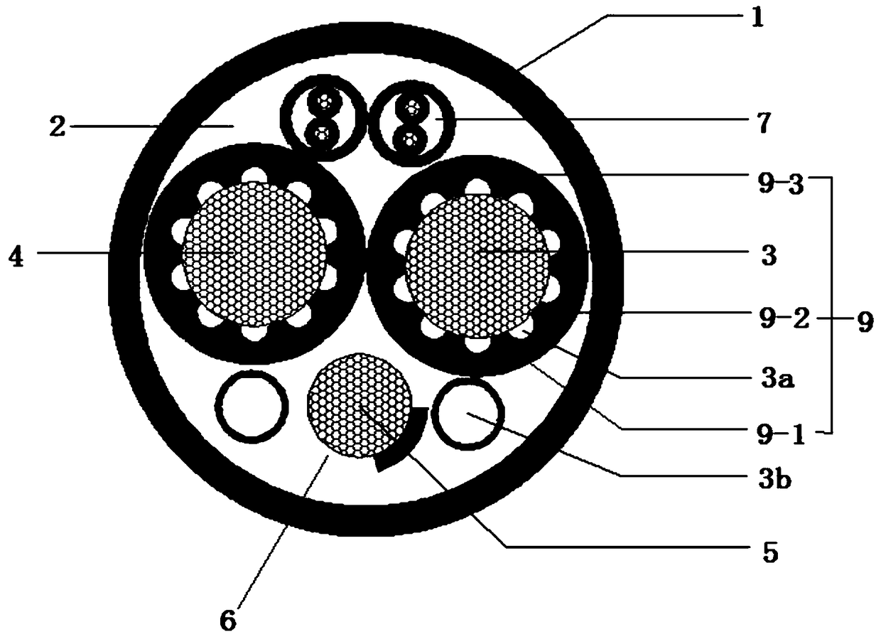 Refrigeration cable applicable for power transmission line