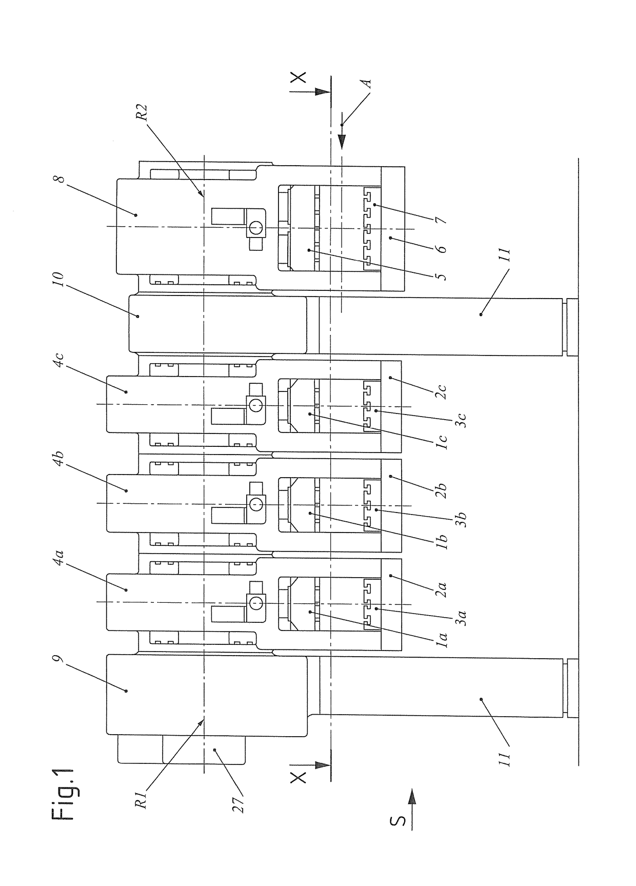 Stamping press arrangement