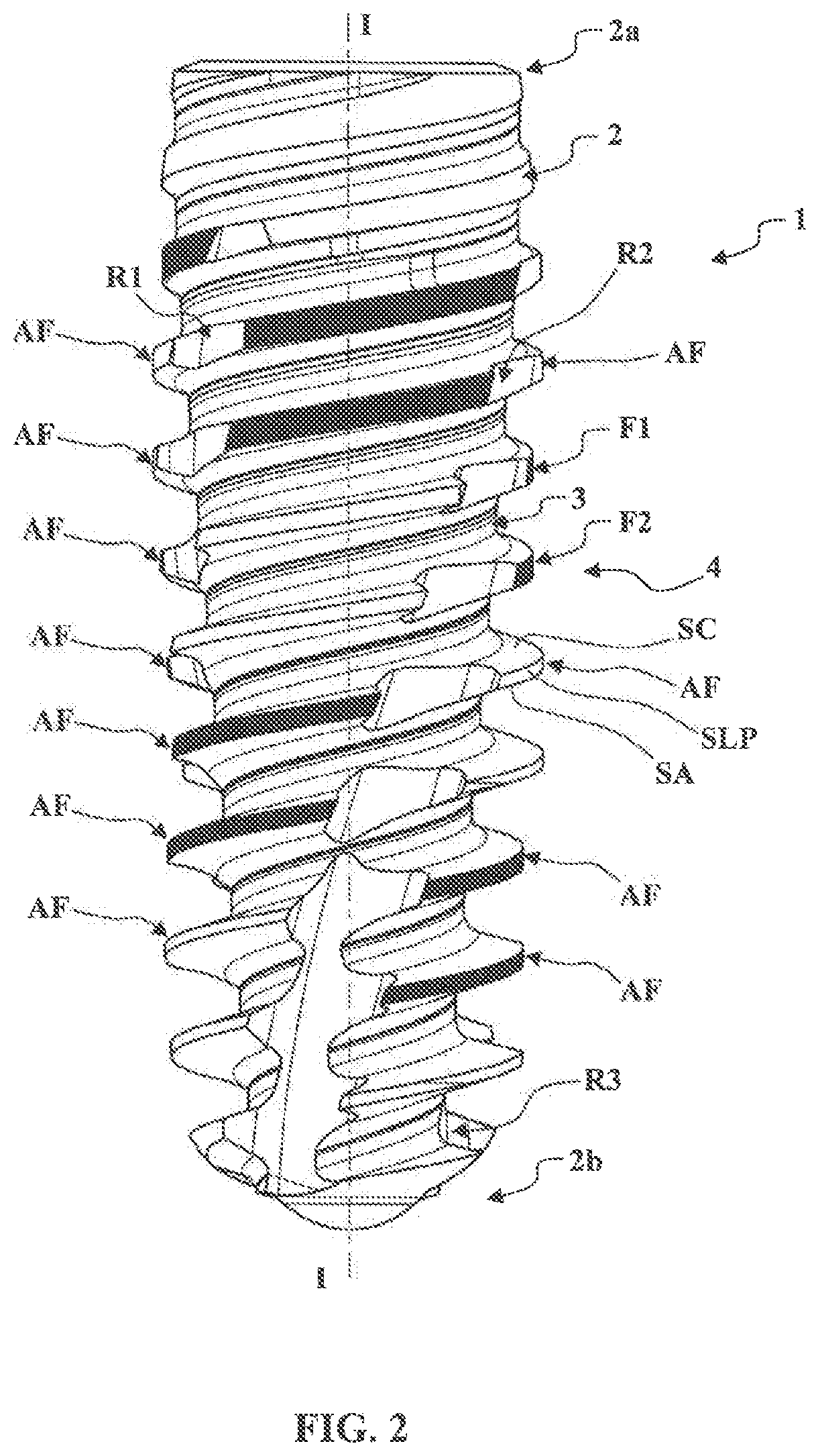 Improved self-tapping dental implant