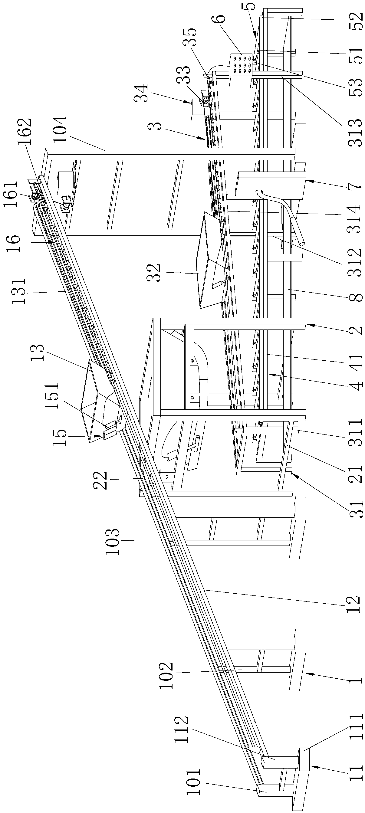 Small-sized concrete block processing equipment