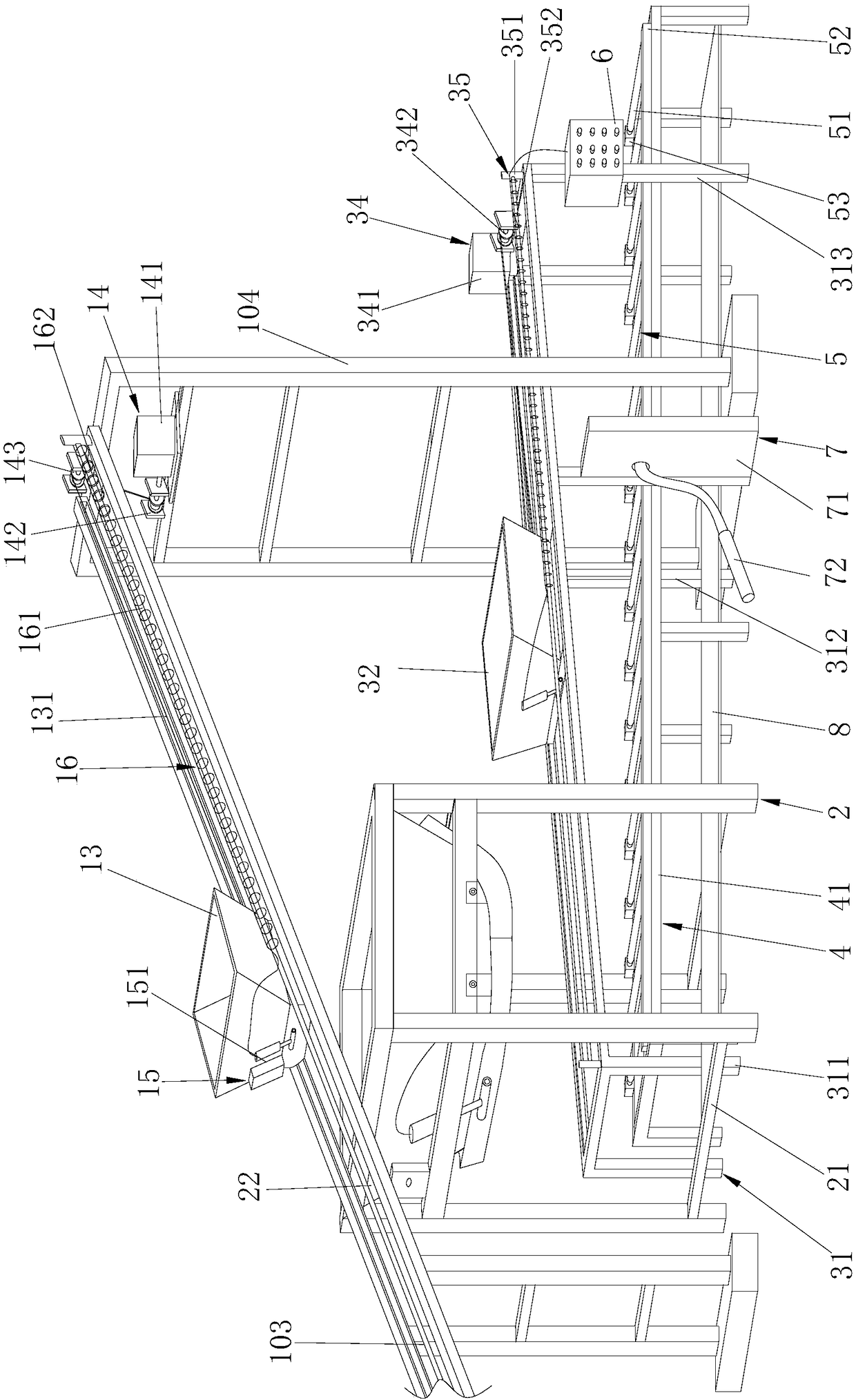 Small-sized concrete block processing equipment