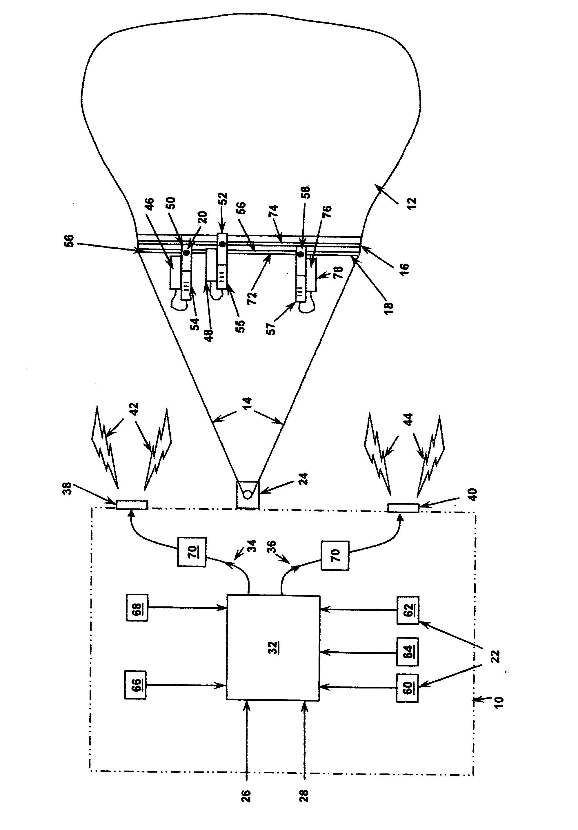 Method and apparatus for parachute reefing control