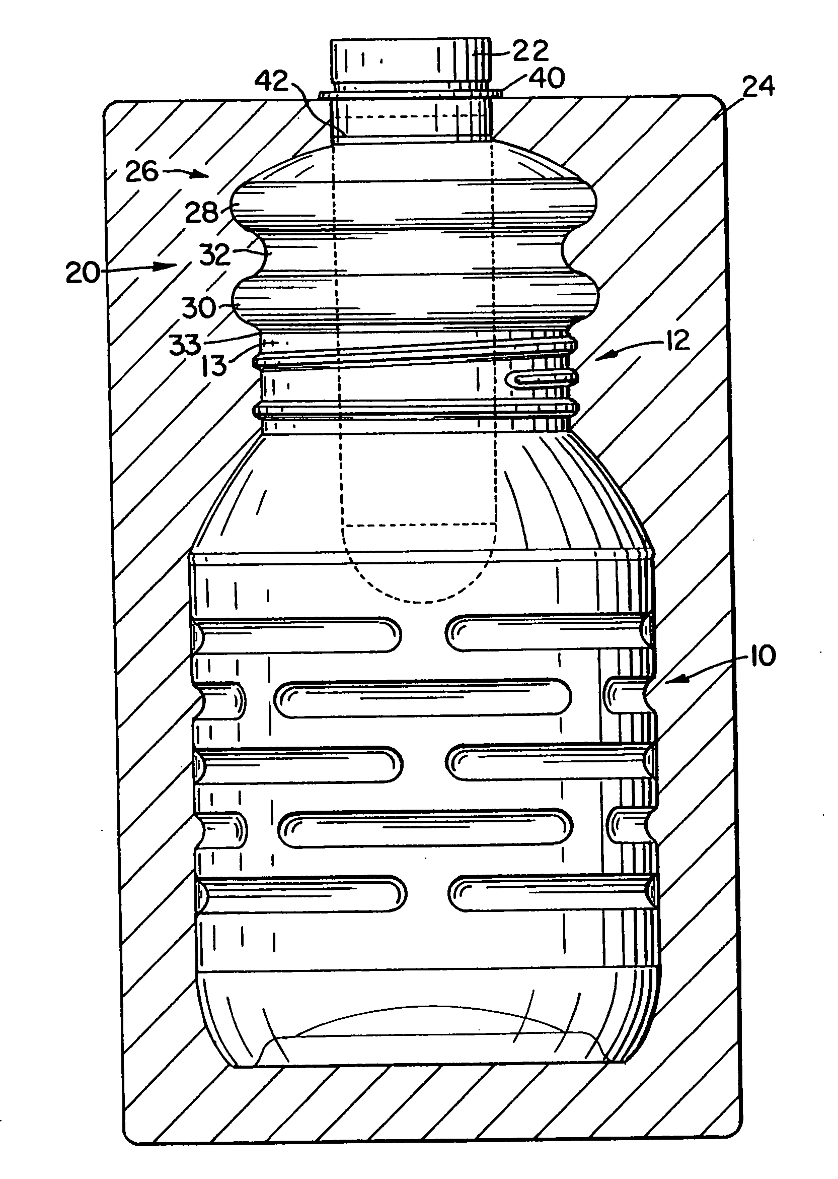 Blow molded wide mouth pet container and method of manufacture