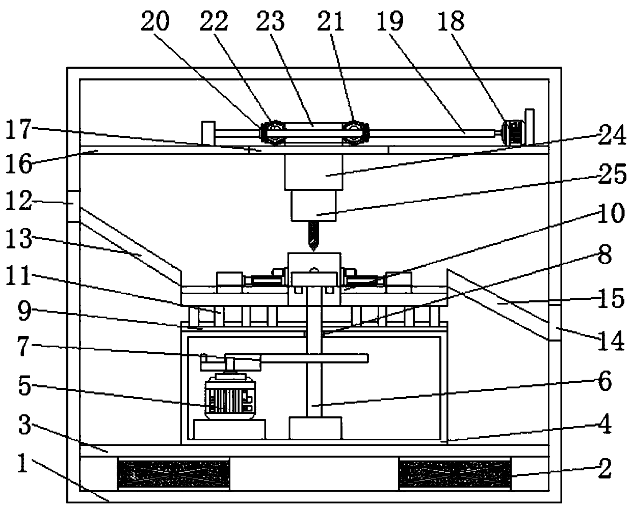 Machining device for measuring equipment