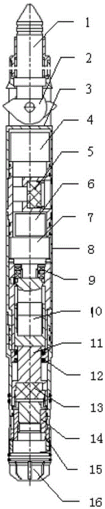 Water nozzle for water injection well in oil field