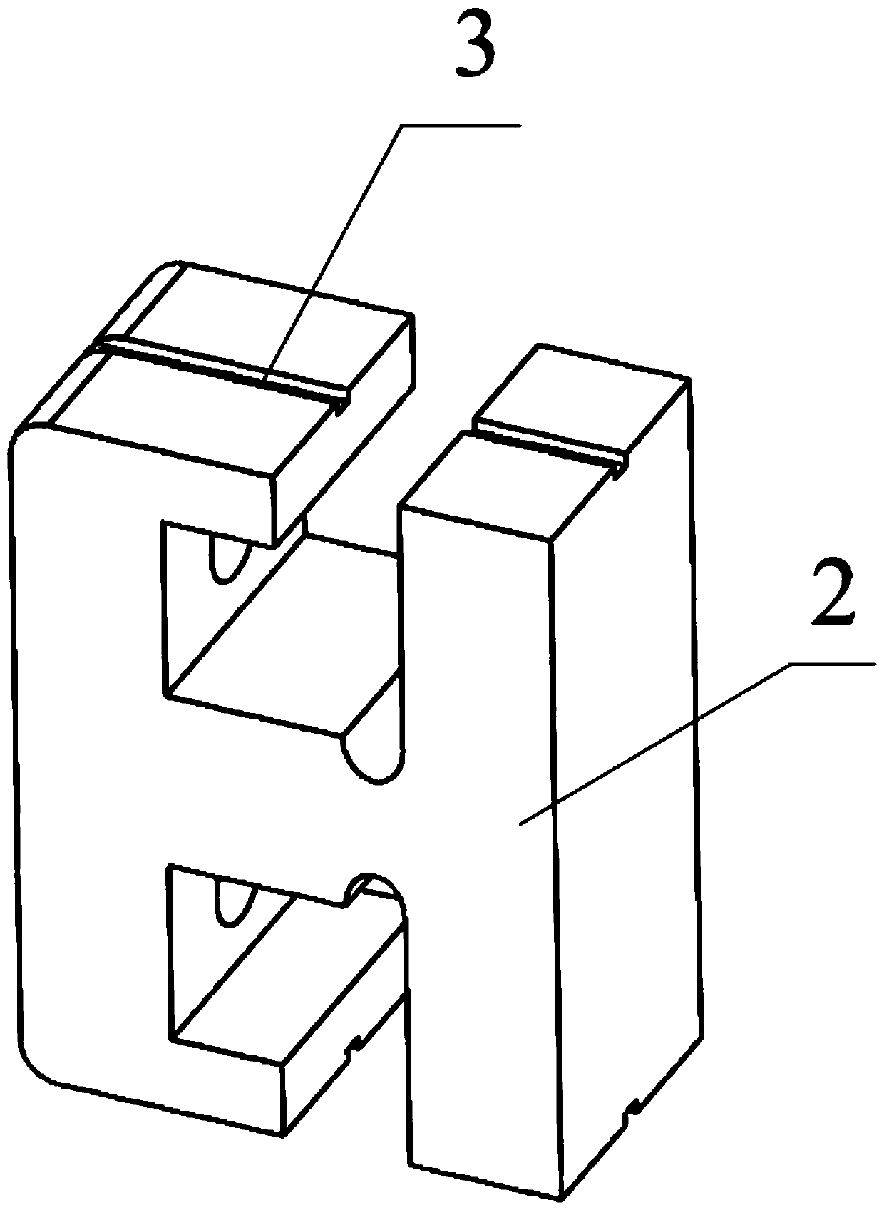 Temperature-insensitive elliptical hinge fiber Bragg grating acceleration sensor