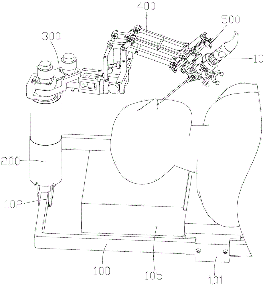 Follow-up type nasal endoscopic surgery assistant robot