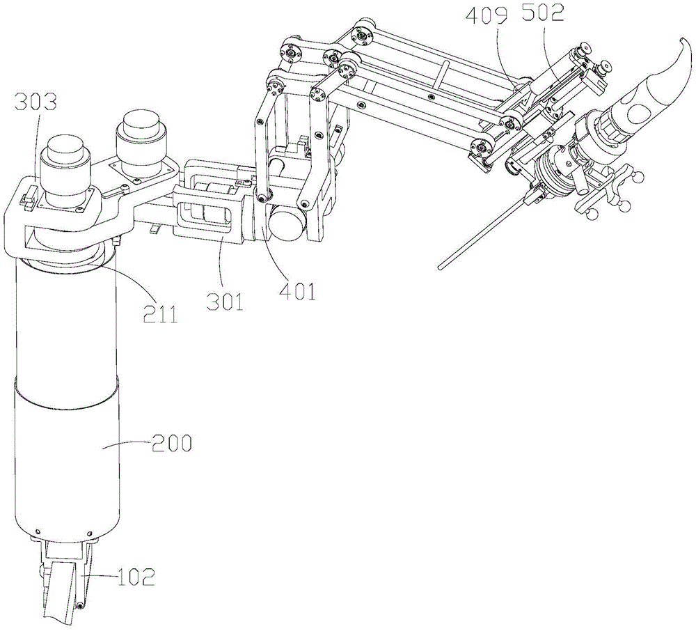 Follow-up type nasal endoscopic surgery assistant robot