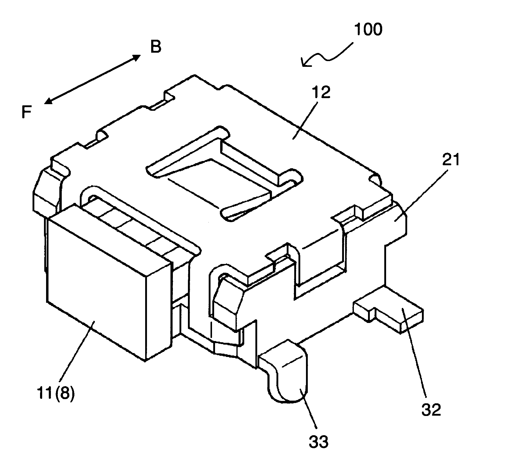 Push-on switch