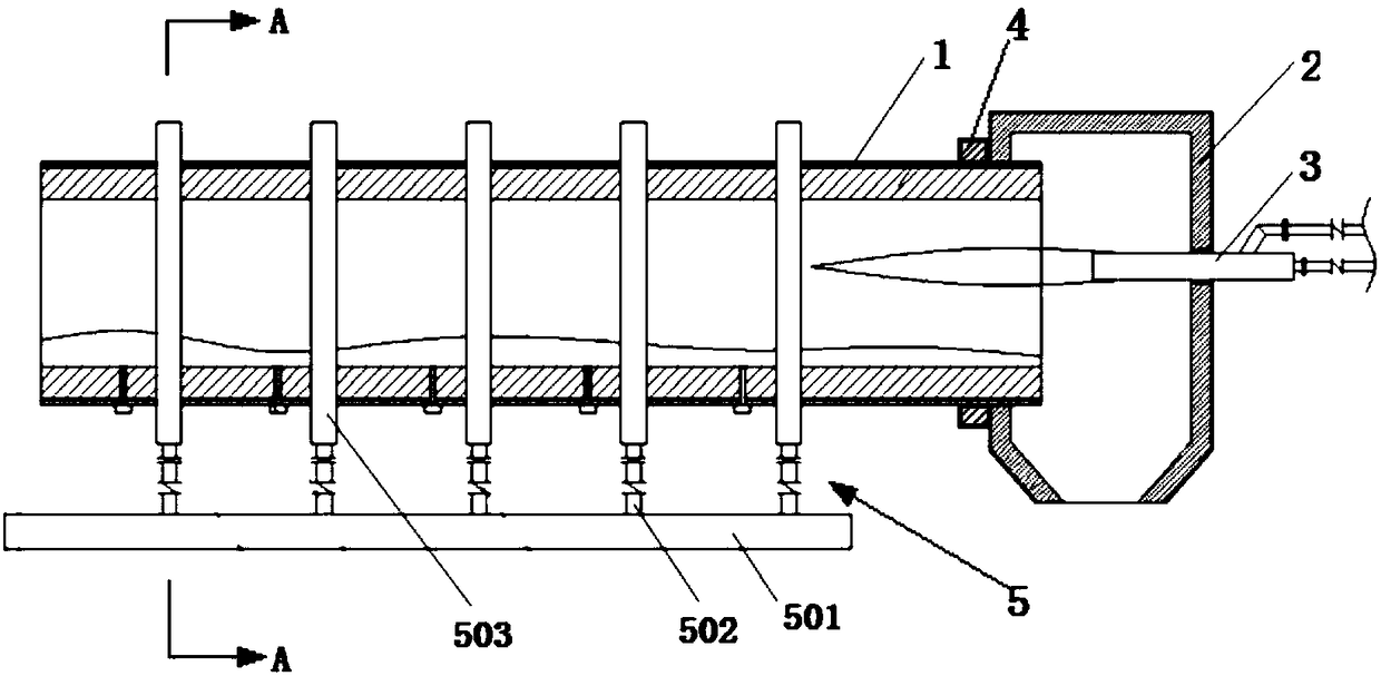 Annular multi-pipe embedded type cascade steam injection activation kiln device and control method and application thereof