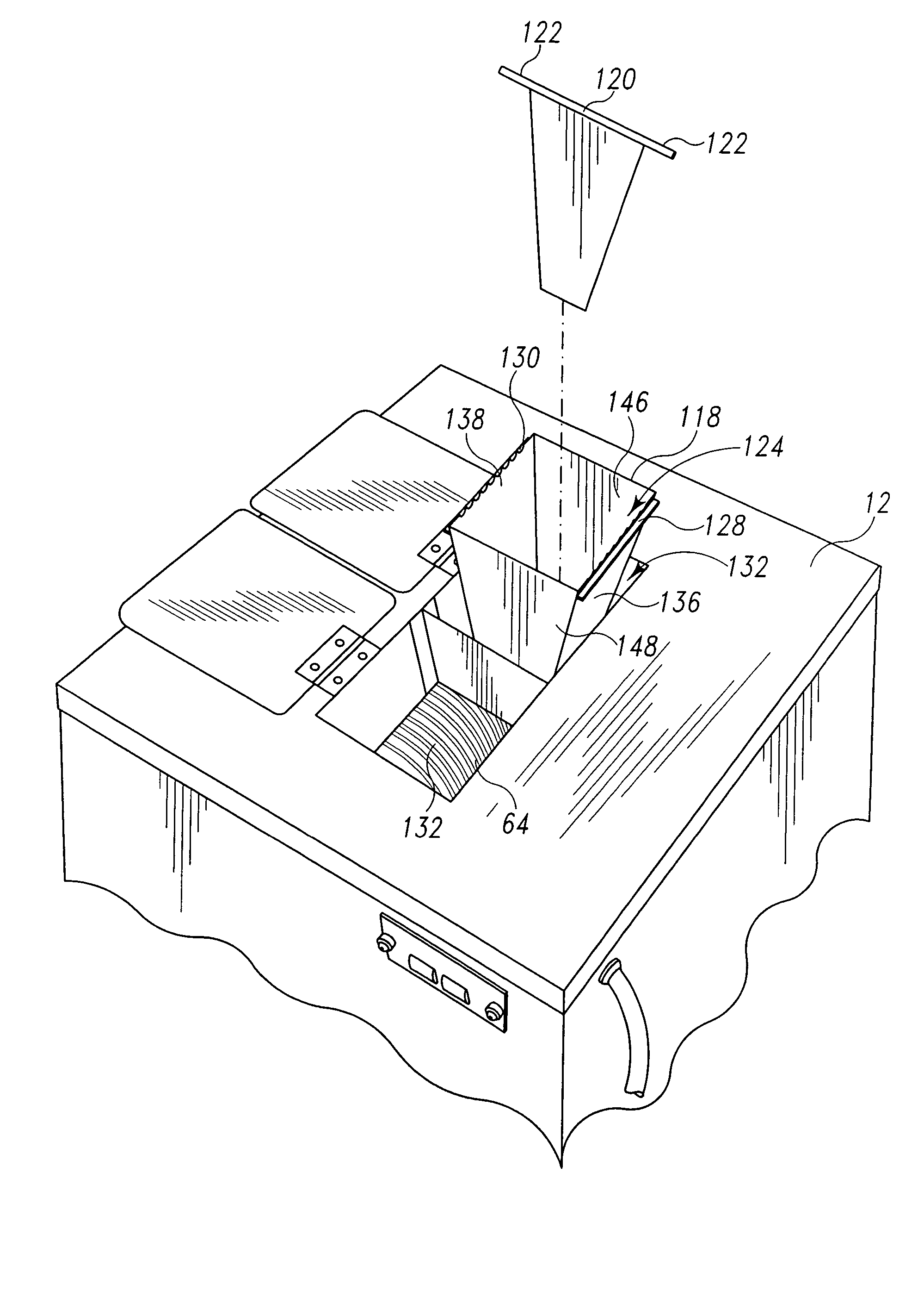 Food processing apparatus for forming strips, slices and cubes