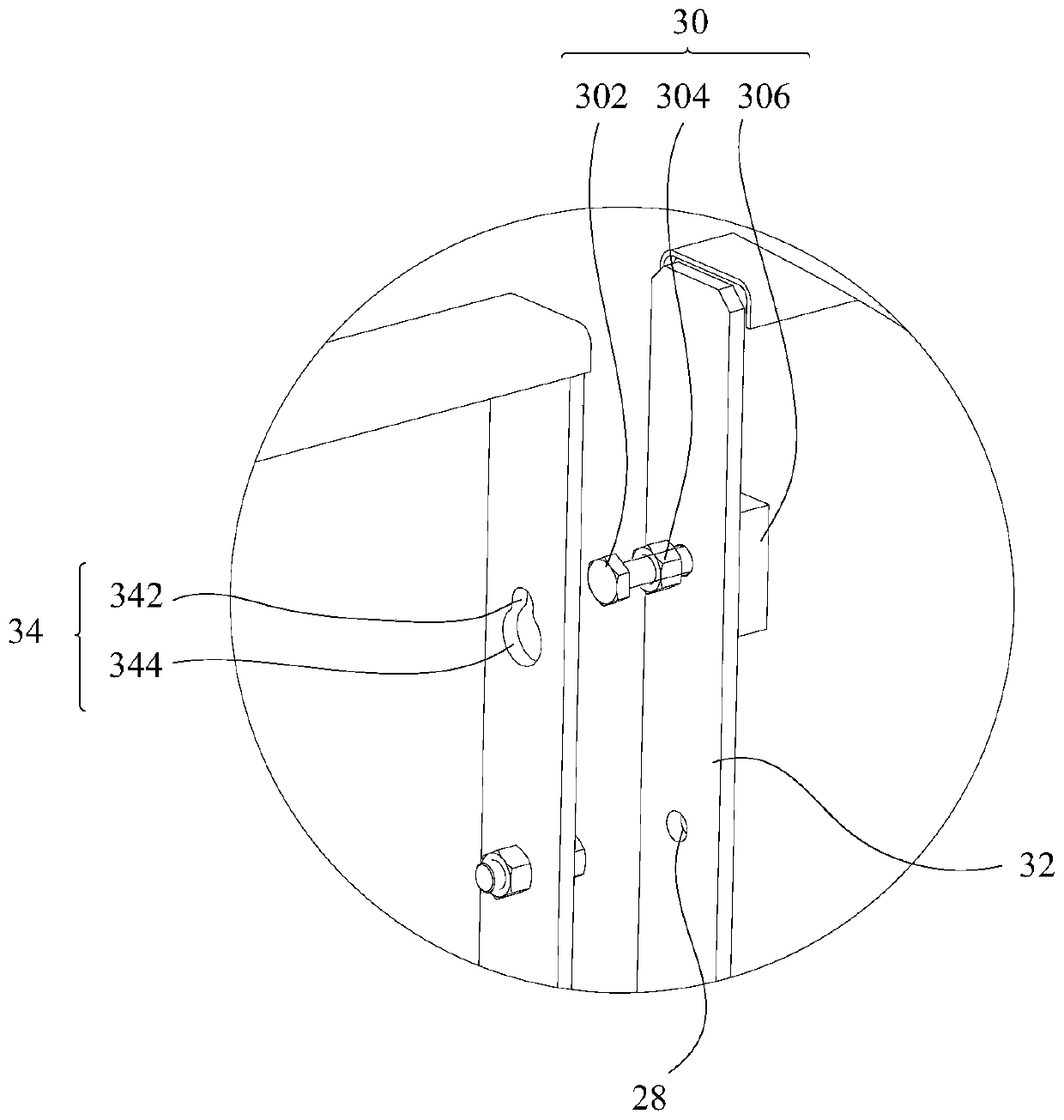 Striker plate assembly, spiral distributor and paver