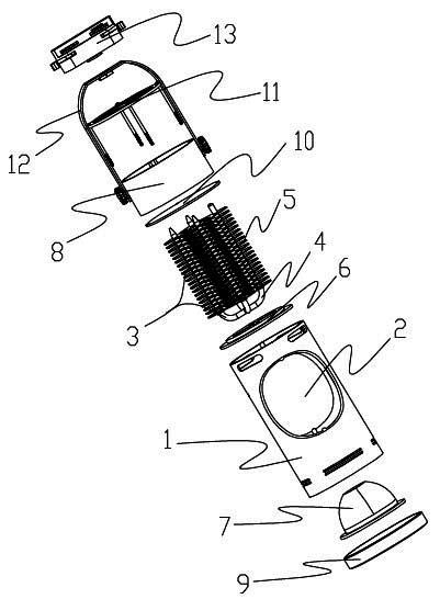 High-power LED (light emitting diode) spotlight and production process thereof