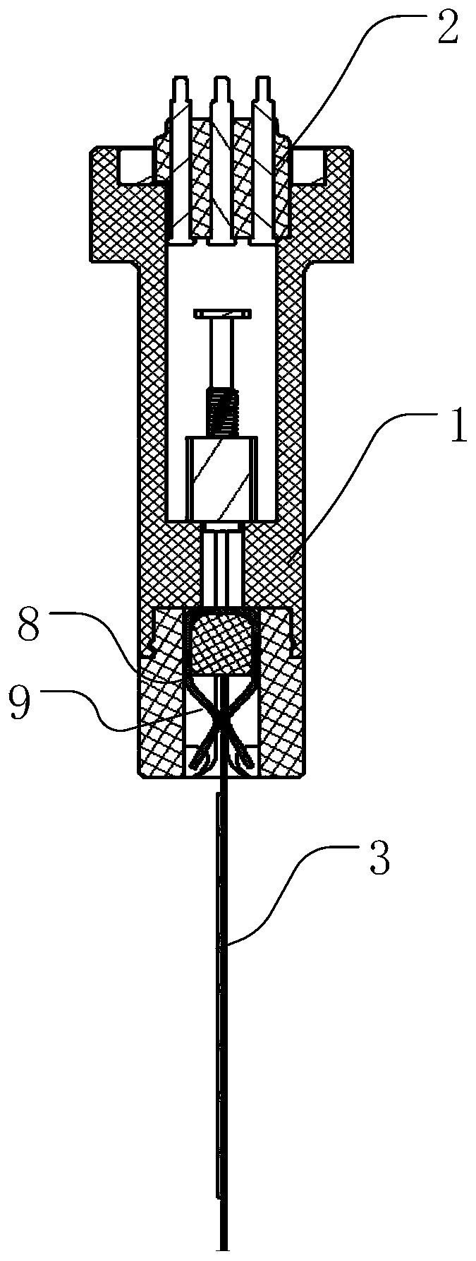 Electric pop-up electrode rod and vitamin detector employing electrode rod