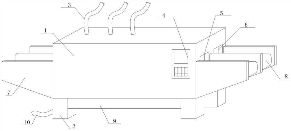 Shell cleaning device for air conditioner compressor production