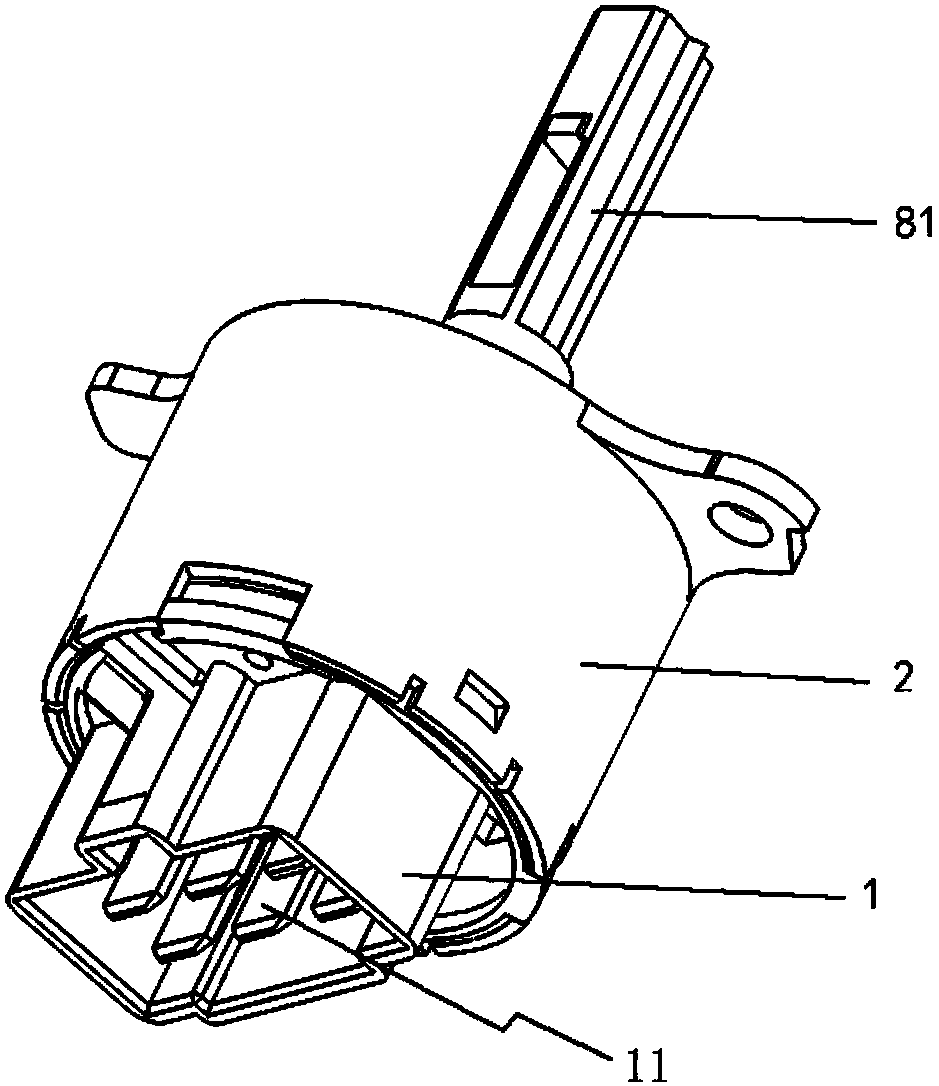 Rotary knob speed regulation switch and automobile fan heater having the same