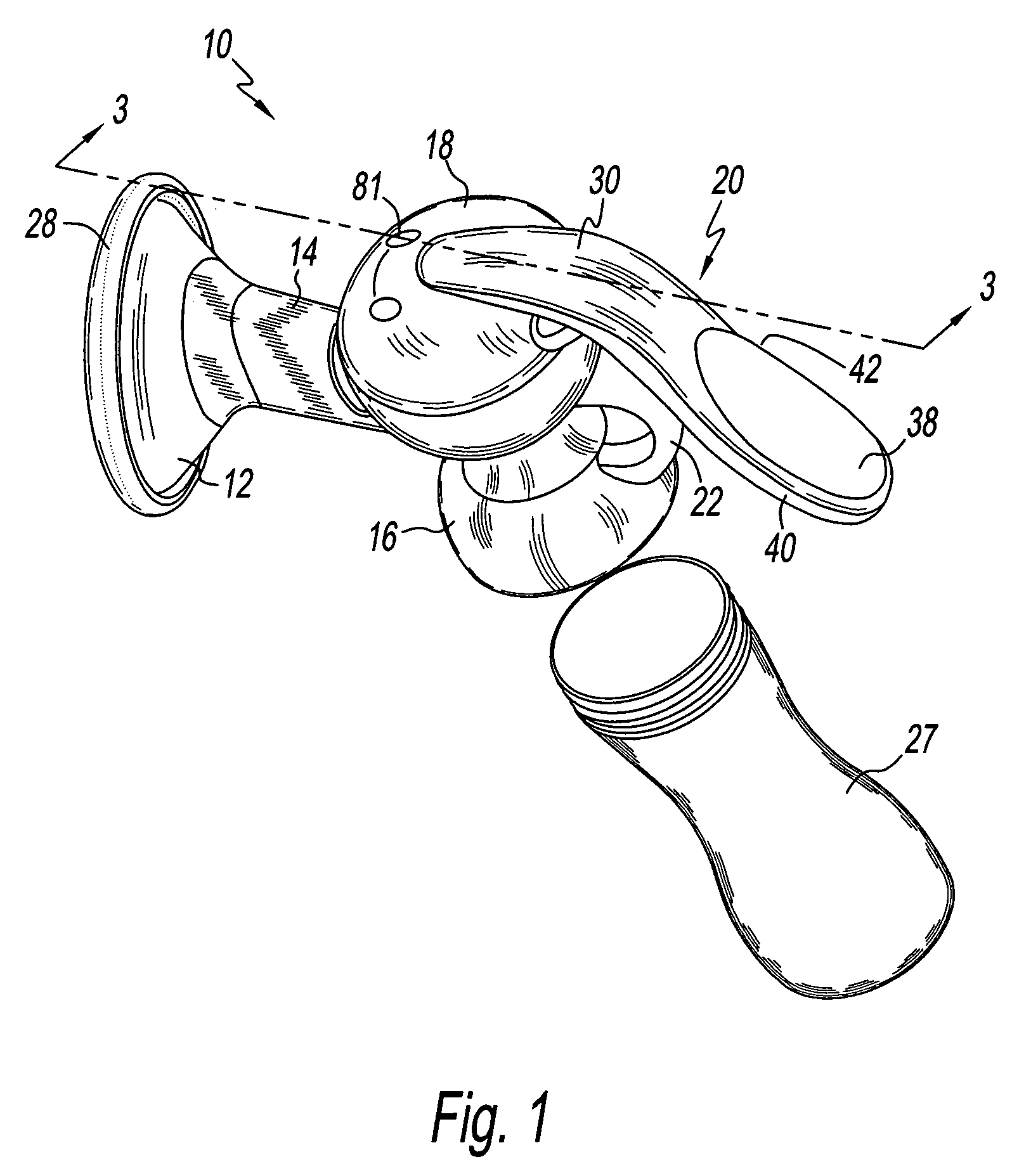 Manual breast pump